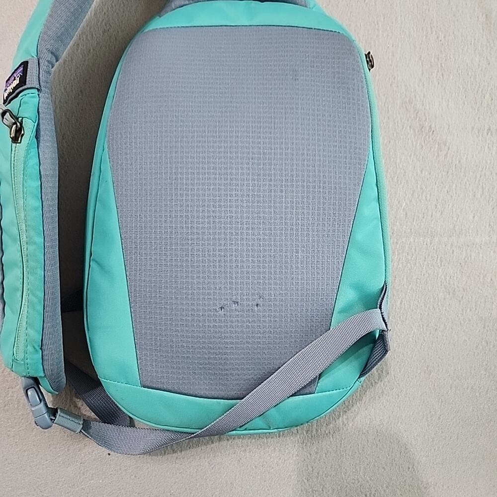 Patagonia Atom Sling Bag 8L Teal Green Slate Blue Shoulder Pouch Crossbody Day - Picture 8 of 15